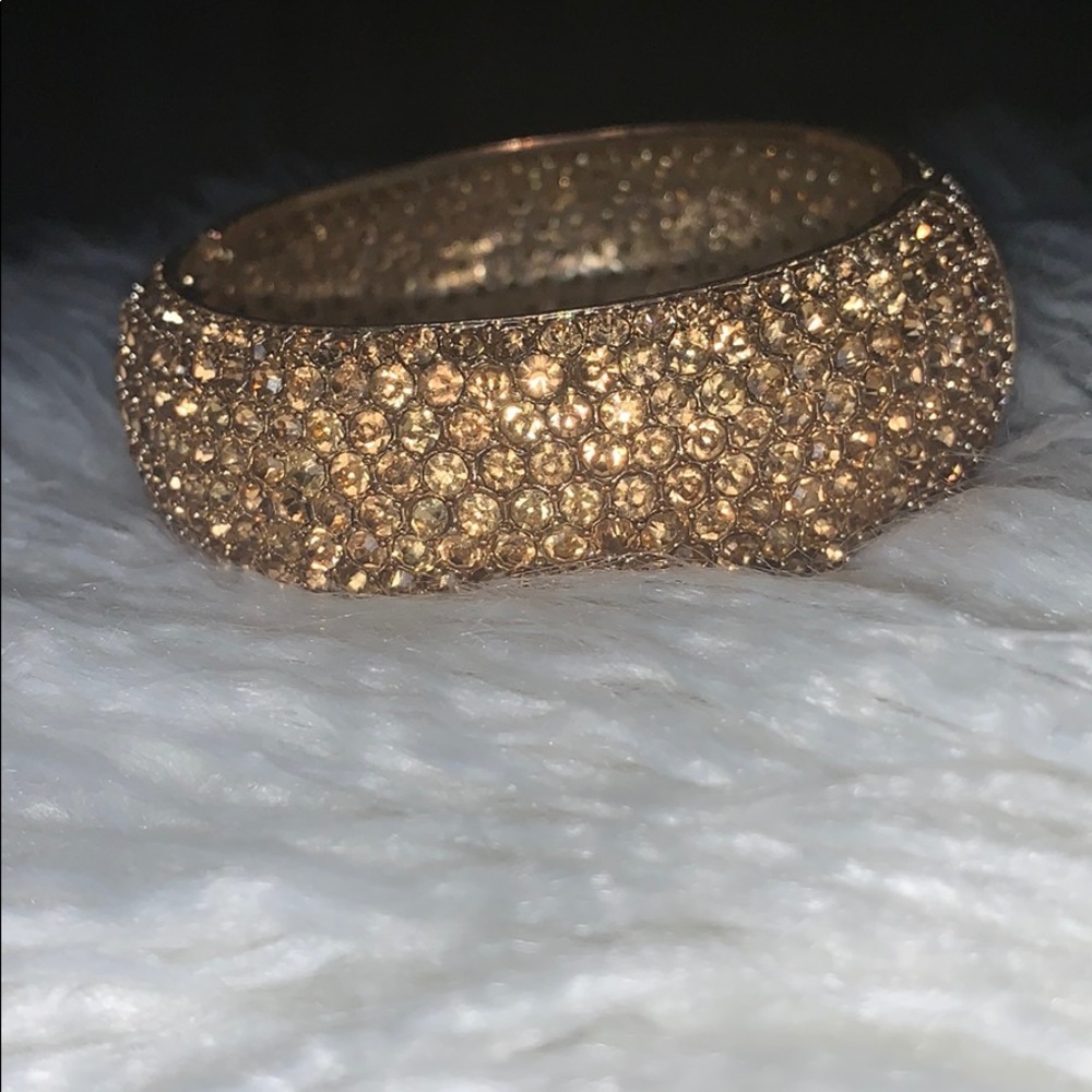 Gold Rhinestone Bangle